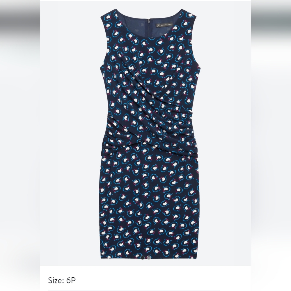 Adrianna Papell Faux Wrap Dress Size 6P